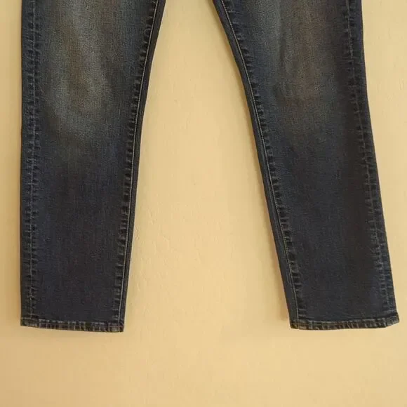 Madewell Cruiser Straight High Waist Denim Jean Ankle Crop Capri - Size 26 - Picture 5 of 12